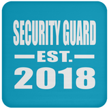Security Guard Established EST. 2018 - Drink Coaster