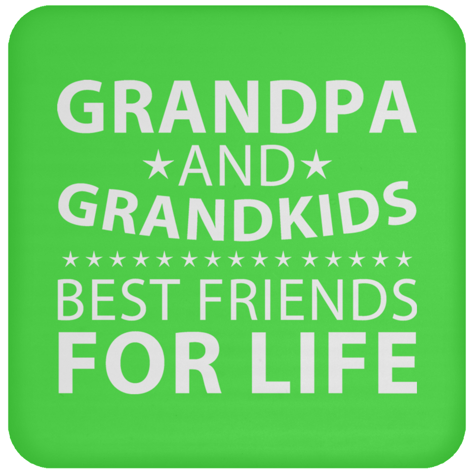 Grandpa and Grandkids, Best Friends For Life - Drink Coaster