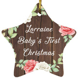 Lorraine Baby's First Christmas - Star Ornament A