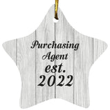 Purchasing Agent Established Est. 2022 - Star Ornament F