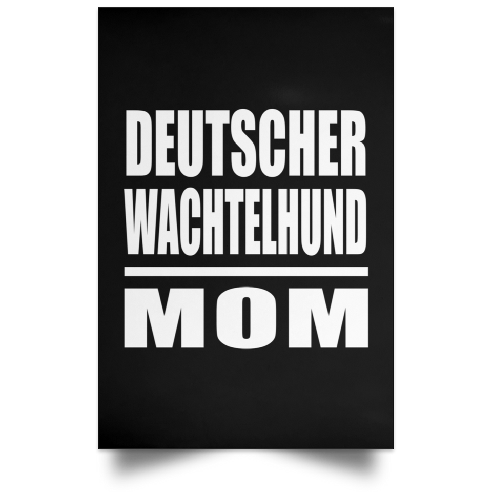 Deutscher Wachtelhund Mom - Poster Portrait