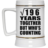 14th Anniversary Square Root of 196 Years Who's Counting - Beer Stein