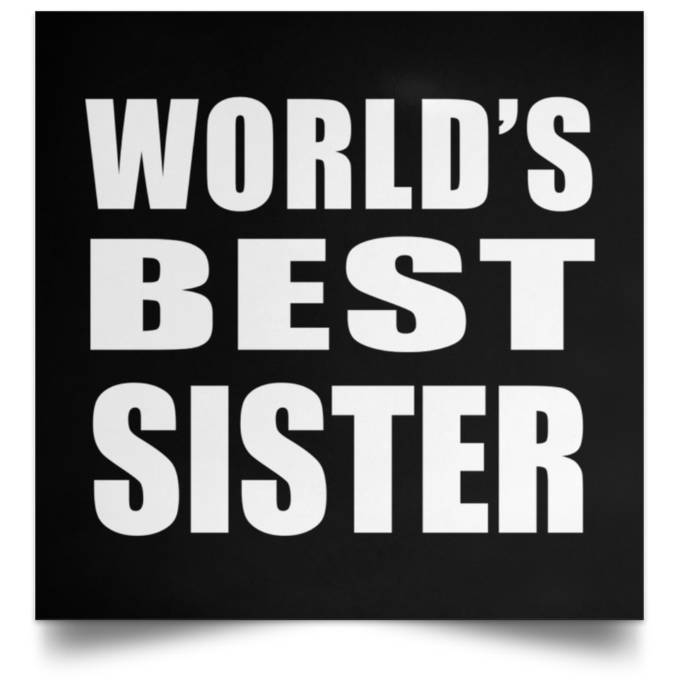 World's Best Sister - Poster Square