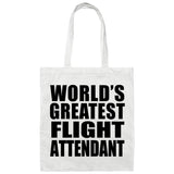 World's Greatest Flight Attendant - Tote Bag White