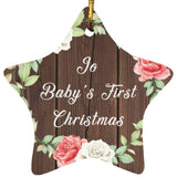Jo Baby's First Christmas - Star Ornament A