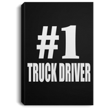 Number One #1 Truck Driver - Canvas Portrait