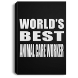 World's Best Animal Care Worker - Canvas Portrait