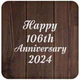 Happy 106th Anniversary 2024 - Drink Coaster D