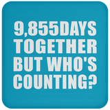 27th Anniversary 9,855 Days Together But Who's Counting - Drink Coaster