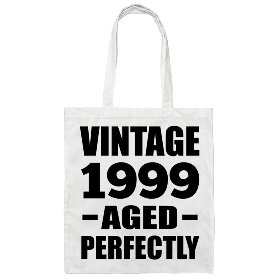 25th Birthday Vintage 1999 Aged Perfectly - Tote Bag White