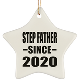Step Father Since 2020 - Star Ornament