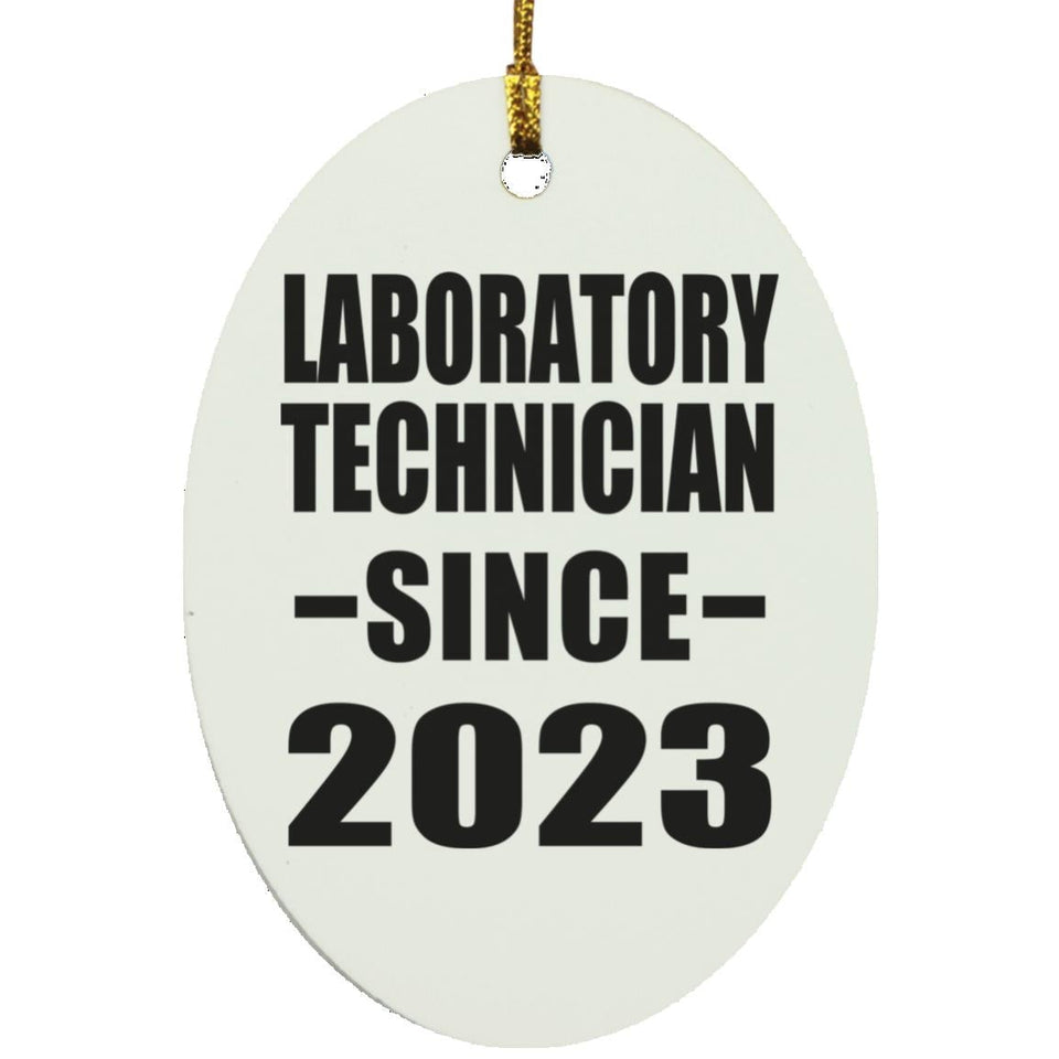 Laboratory Technician Since 2023 - Oval Ornament