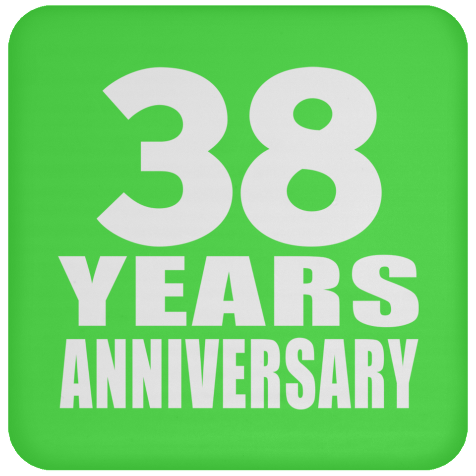 38th Anniversary 38 Years - Drink Coaster