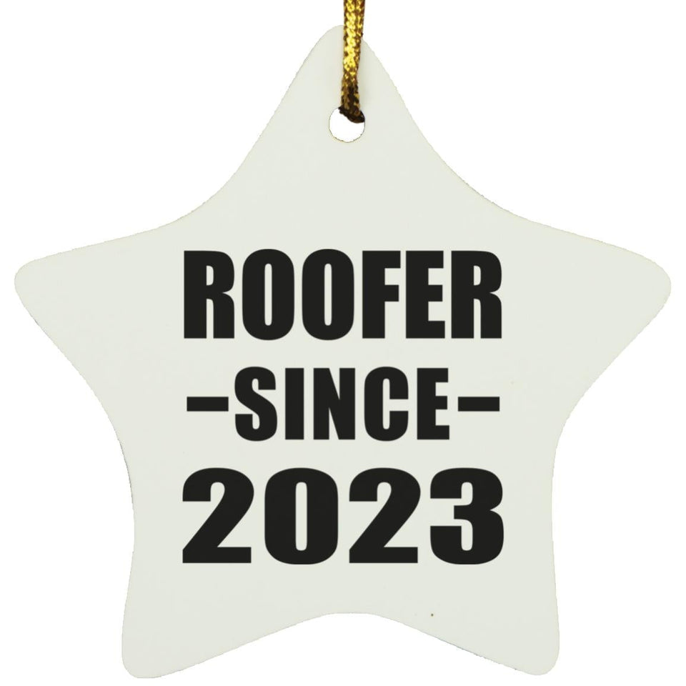 Roofer Since 2023 - Star Ornament