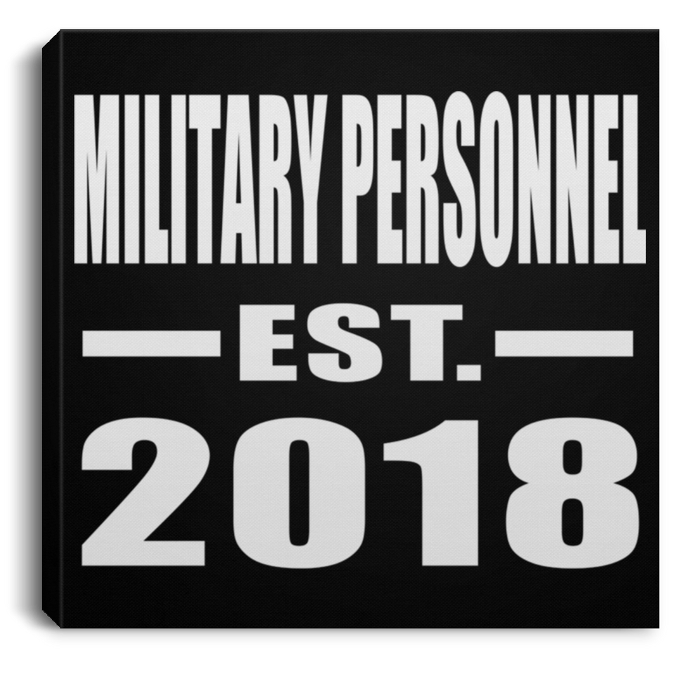 Military Personnel Established EST. 2018 - Canvas Square