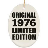 48th Birthday Original 1976 Limited Edition - Oval Ornament
