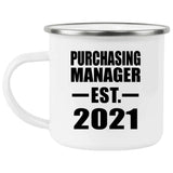 Purchasing Manager Established EST. 2021 - 12oz Camping Mug