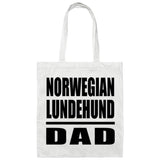 Norwegian Lundehund Dad - Tote Bag White