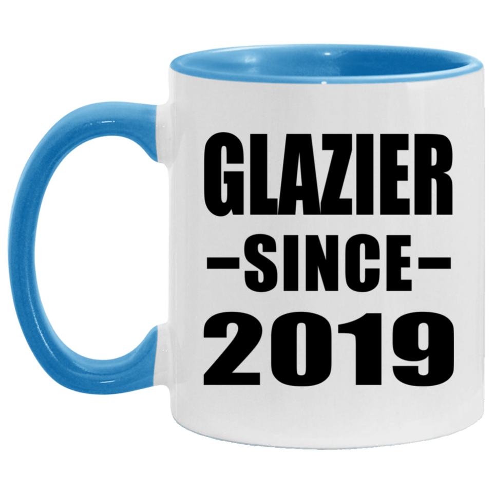 Glazier Since 2019 - 11oz Accent Mug Blue