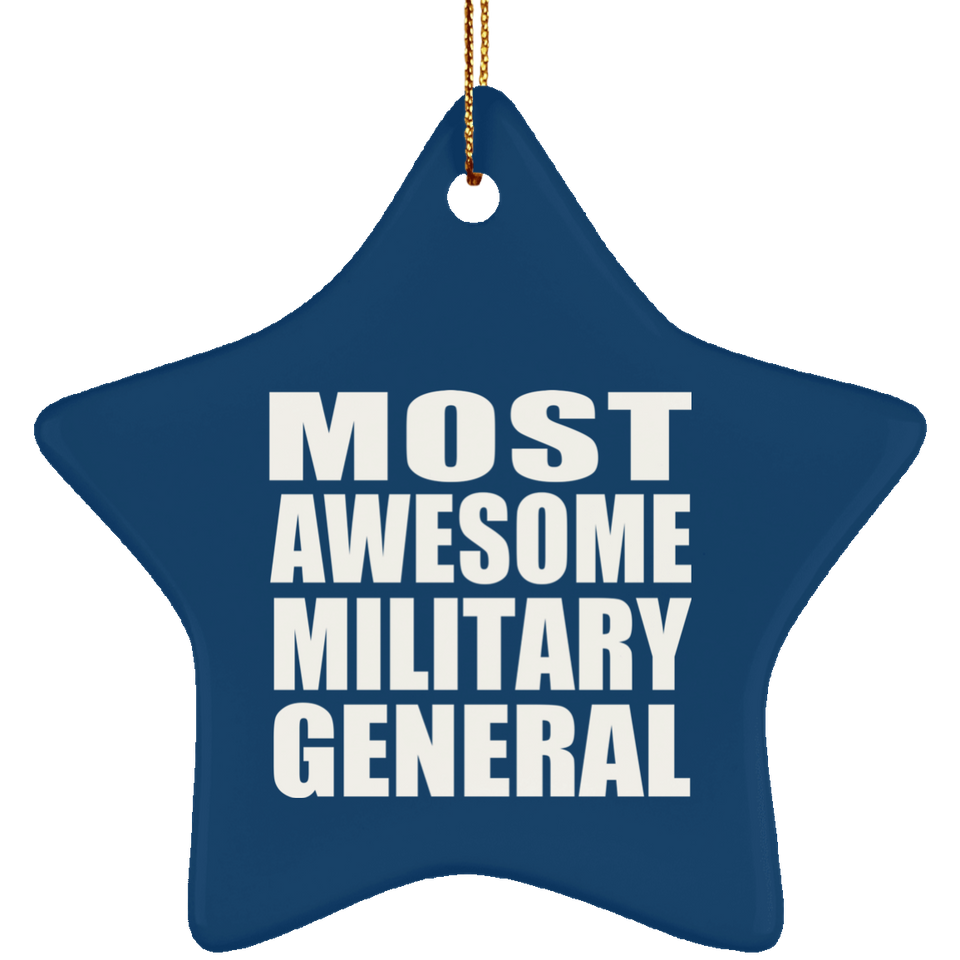 Most Awesome Military General - Star Ornament