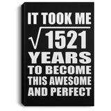 39th Birthday Took Square Root of 1521 Years To Awesome - Canvas Portrait