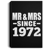 52nd Anniversary Mr & Mrs Since 1972 - Canvas Portrait