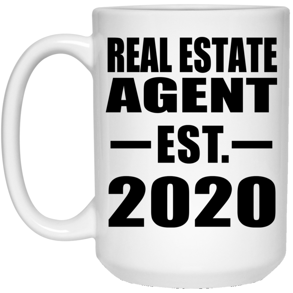 Real Estate Agent Established EST. 2020 - 15oz Coffee Mug