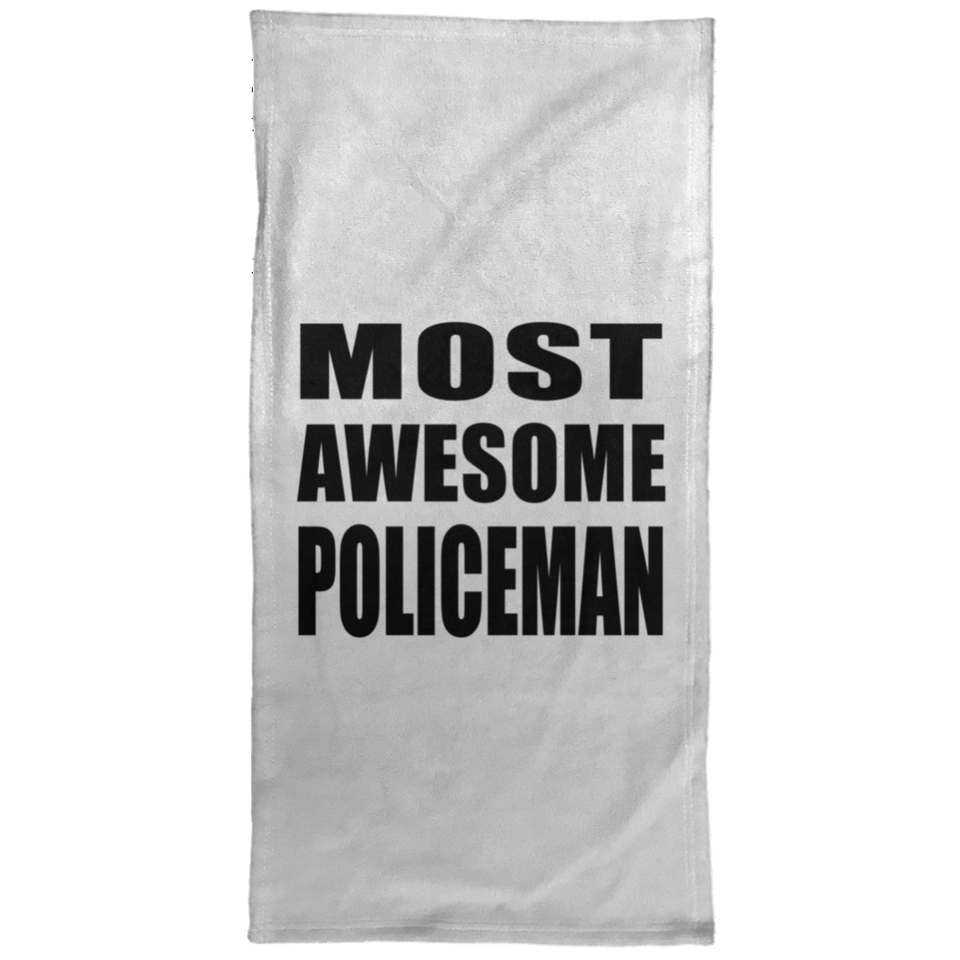 Most Awesome Policeman - Hand Towel