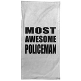 Most Awesome Policeman - Hand Towel