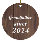 Grandfather Since 2024 - Circle Ornament D