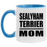 Sealyham Terrier Mom - 11oz Accent Mug Blue