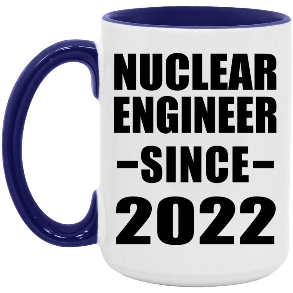 Nuclear Engineer Since 2022 - 15oz Accent Mug Purple
