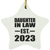 Daughter In Law Established EST. 2023 - Star Ornament