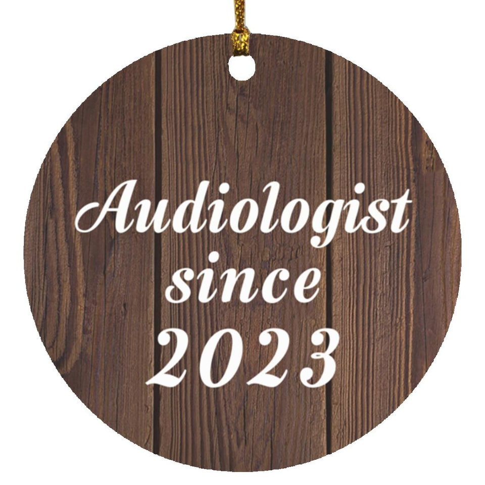 Audiologist Since 2023 - Circle Ornament D