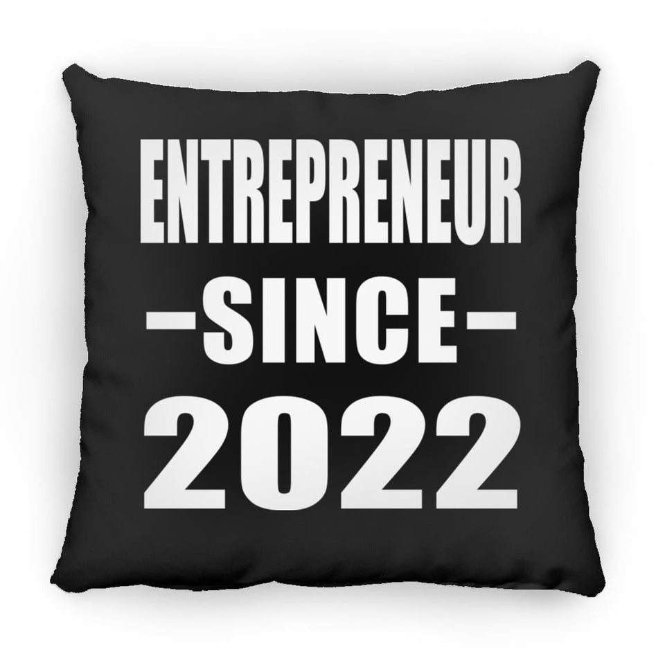 Entrepreneur Since 2022 - Throw Pillow Black