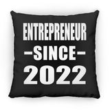 Entrepreneur Since 2022 - Throw Pillow Black
