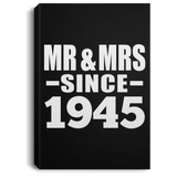 79th Anniversary Mr & Mrs Since 1945 - Canvas Portrait