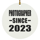 Photographer Since 2023 - Circle Ornament