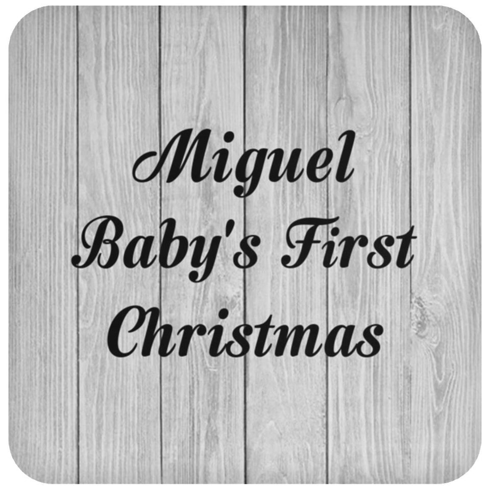Miguel Baby's First Christmas - Drink Coaster F