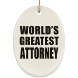 World's Greatest Attorney - Oval Ornament