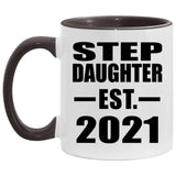 Step Daughter Established EST. 2021 - 11oz Accent Mug Black