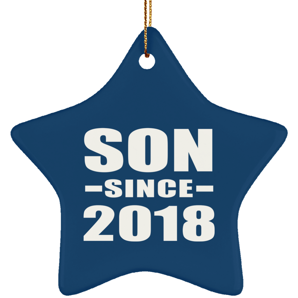 Son Since 2018 - Star Ornament