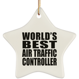 World's Best Air Traffic Controller - Star Ornament
