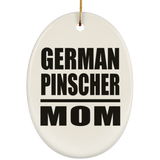 German Pinscher Mom - Oval Ornament