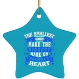 The Smallest Hands Make The Biggest Mark On Grandpa's Heart - Star Ornament