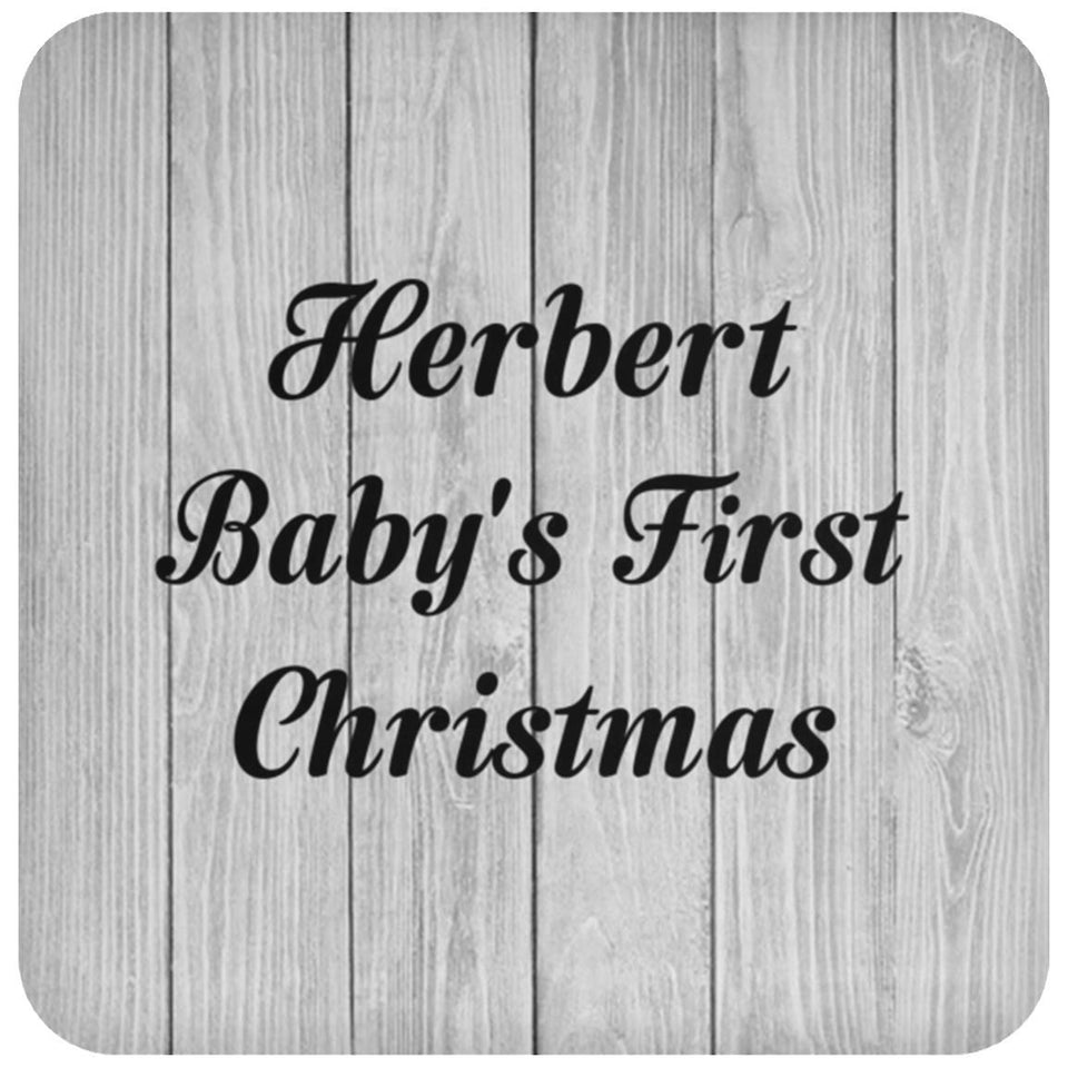 Herbert Baby's First Christmas - Drink Coaster F