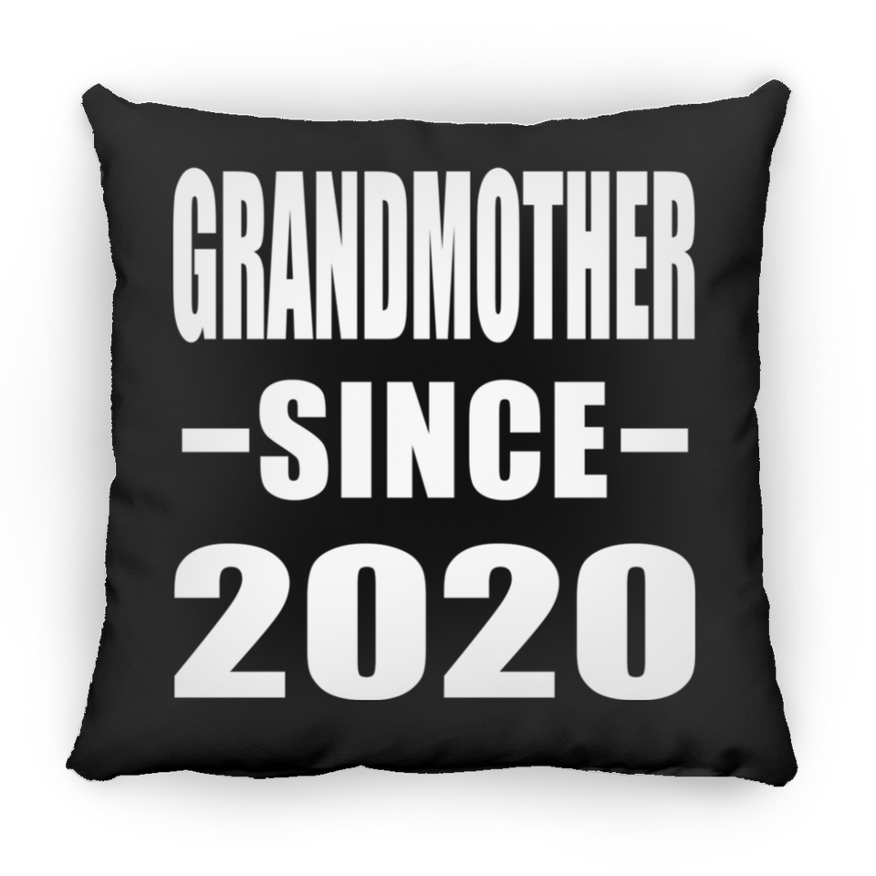 Grandmother Since 2020 - Throw Pillow Black