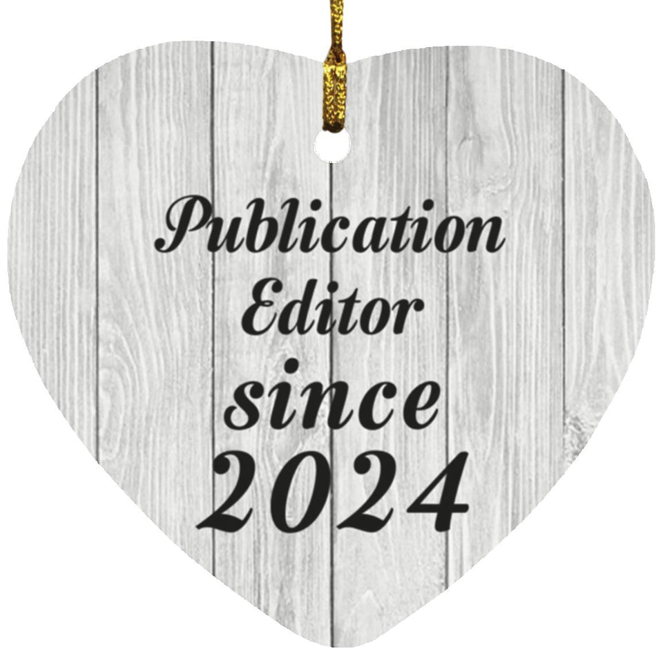 Publication Editor Since 2024 - Heart Ornament F