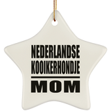 Nederlandse Kooikerhondje Mom - Star Ornament