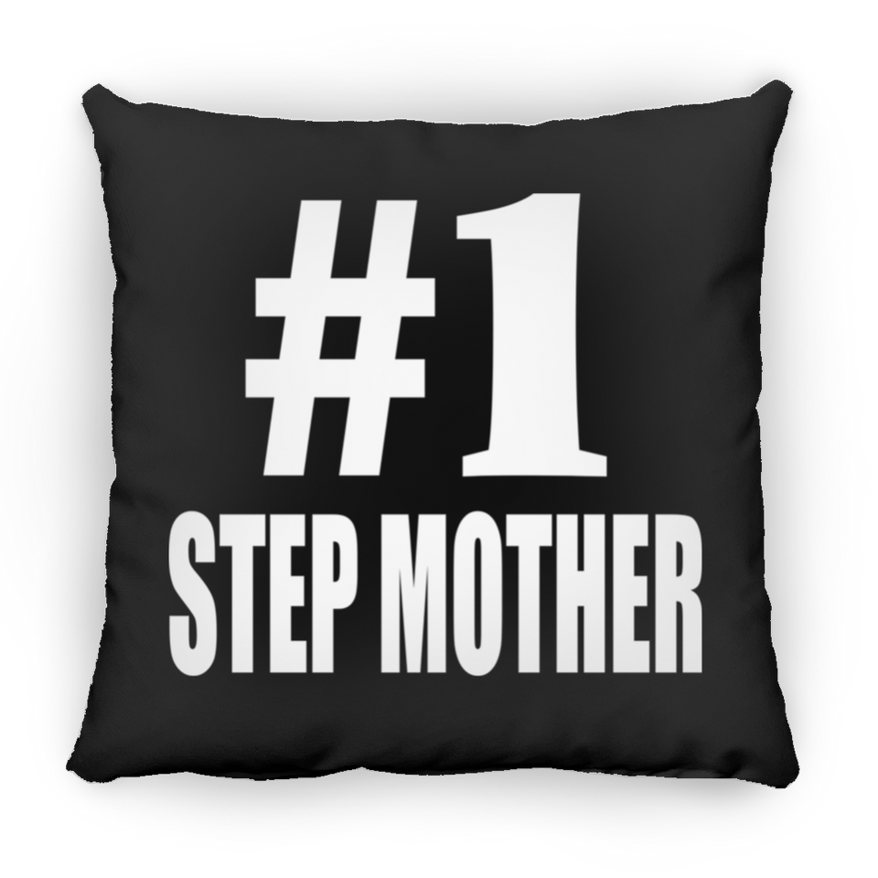 Number One #1 Step Mother - Throw Pillow Black